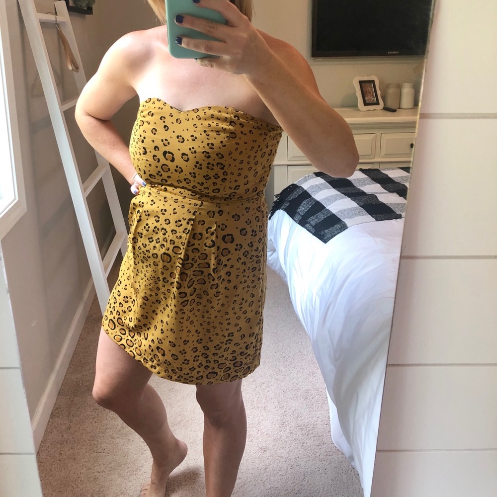 Cheetah print sleeveless dress